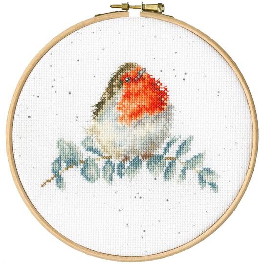 Bothy Threads Eucalyptus Counted Cross Stitch Kit with Hoop